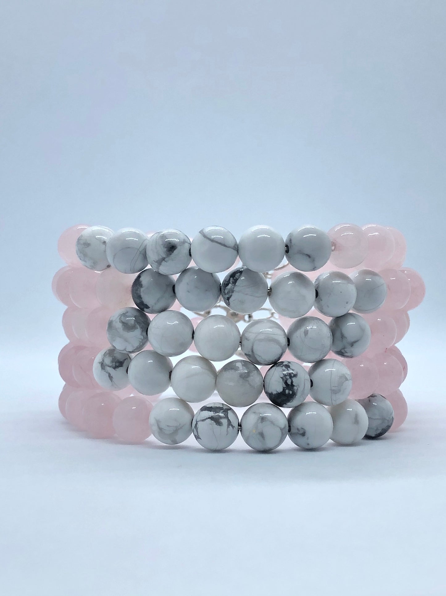 Rose Quartz with White Howlite