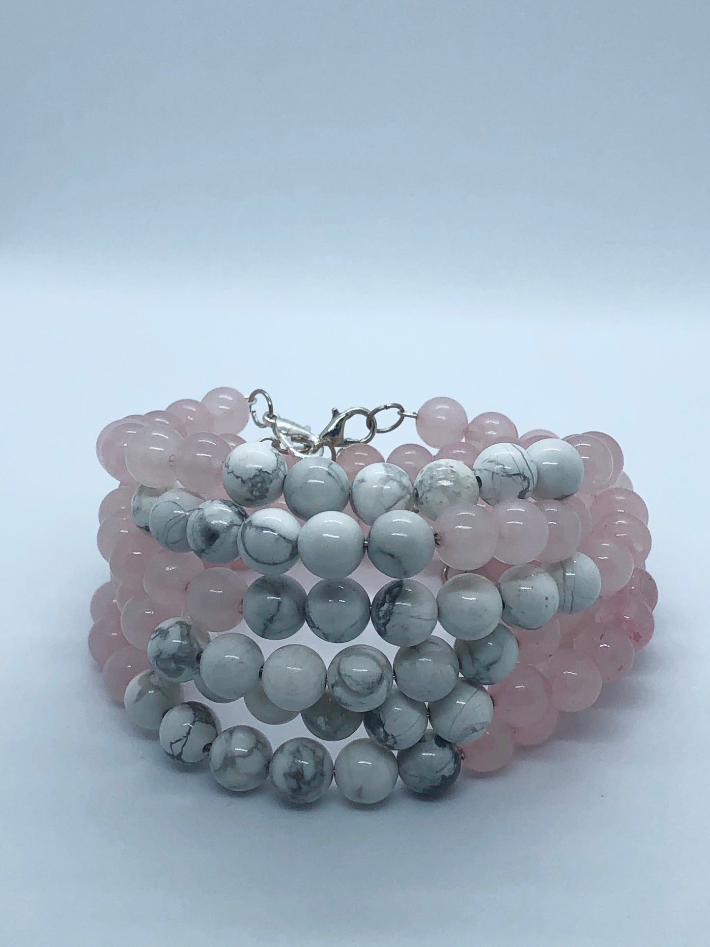 Rose Quartz with White Howlite