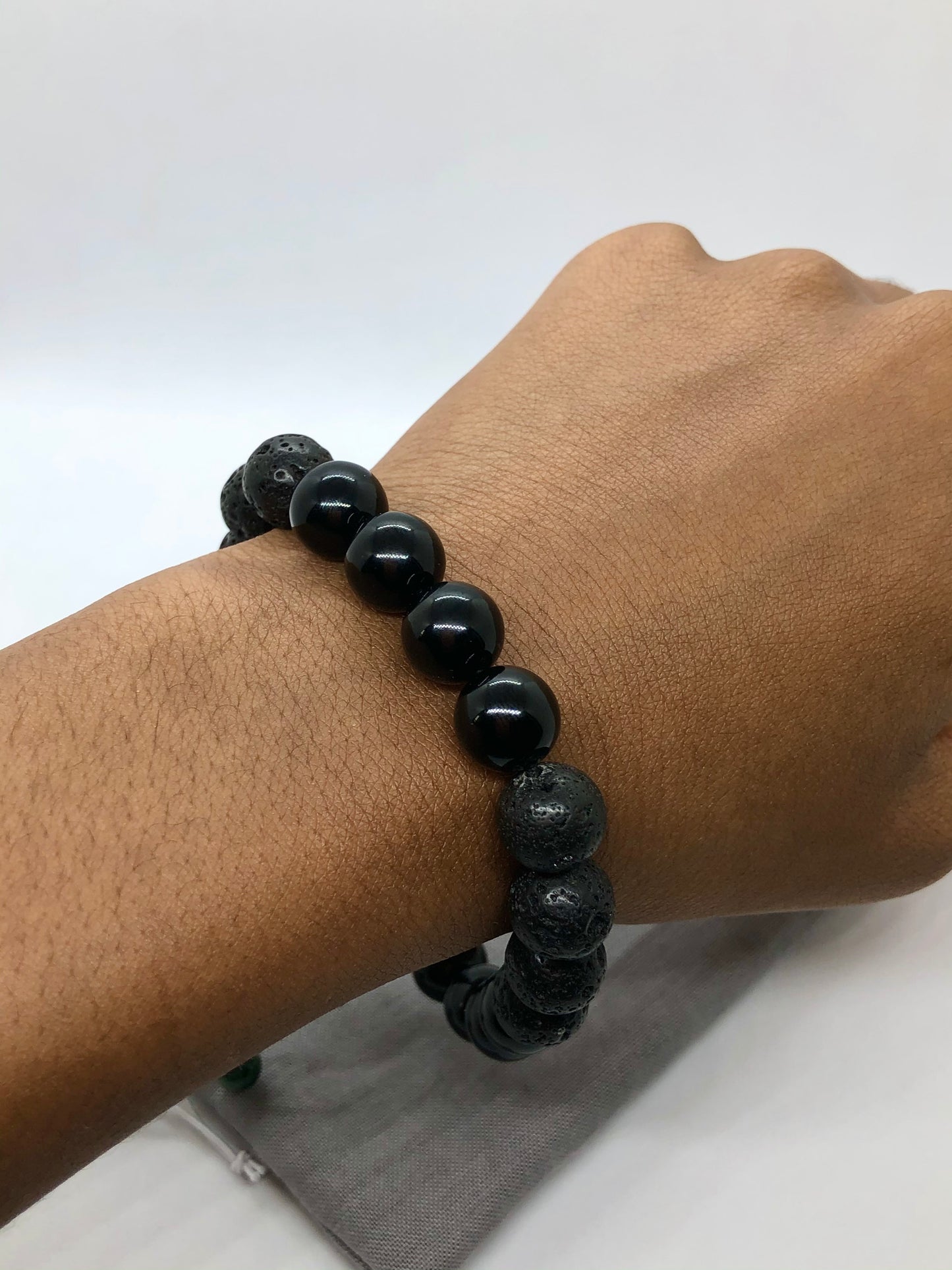 Black Onyx & Lava Stone