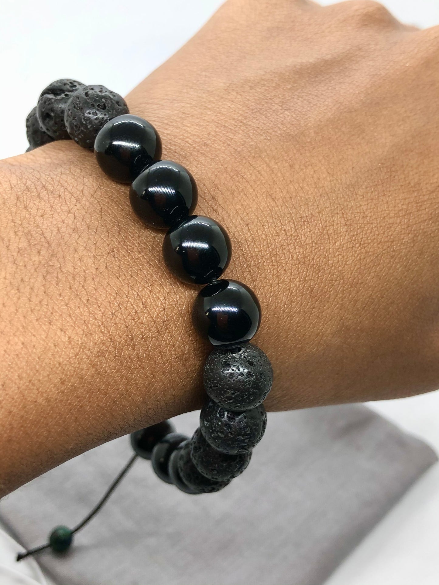 Black Onyx & Lava Stone